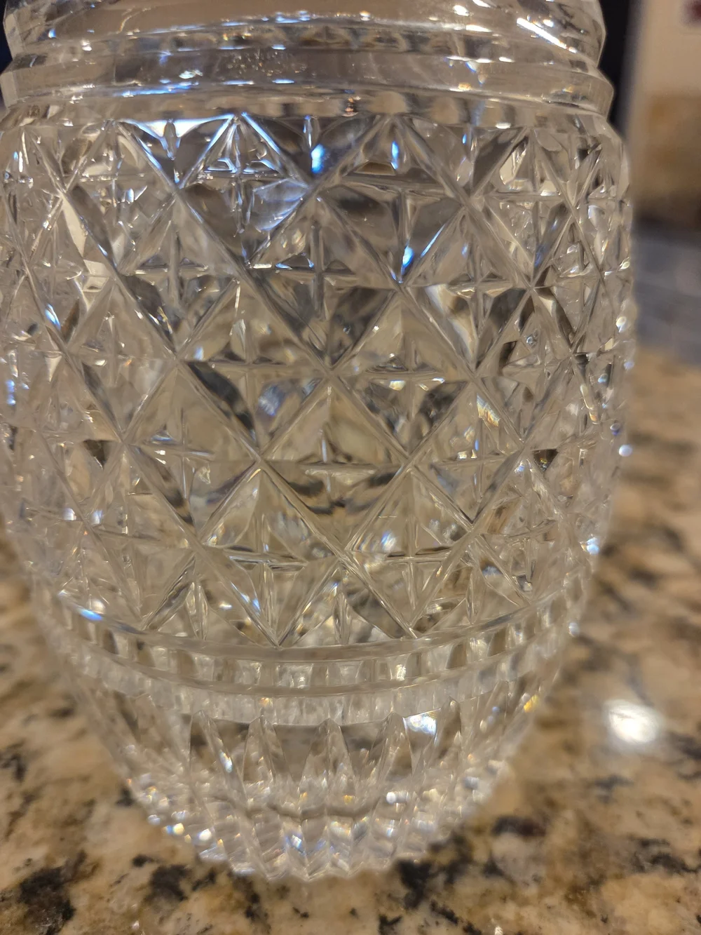 Waterford Clear Cut Crystal Decanter with Round Stopper